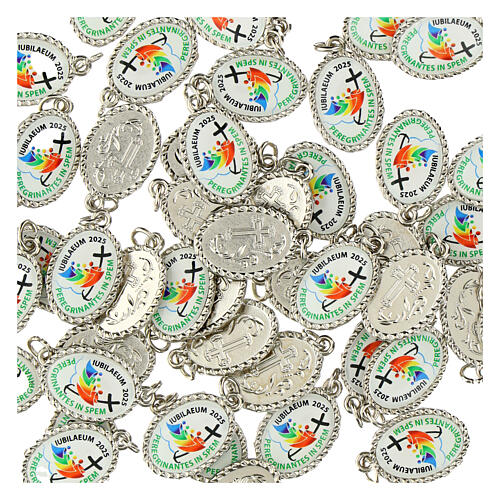 Silver official Jubilee 2025 logo medallion 2.5 cm 3