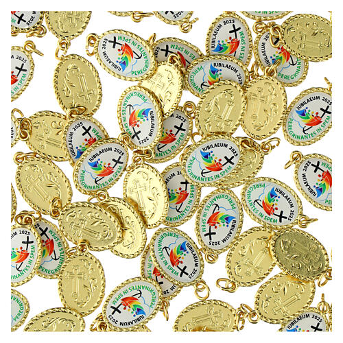 Jubilee 2025 medal golden official logo 2.5 cm 3