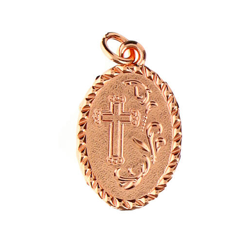 Rose gold medal with 2025 Jubilee official logo, 1 in 2