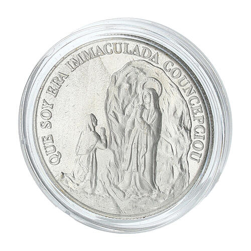 Moneta Madonna di Lourdes 34 mm 3