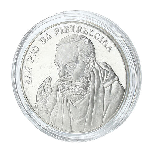 Moneda Padre Pío conmemorativa 34 mm 3