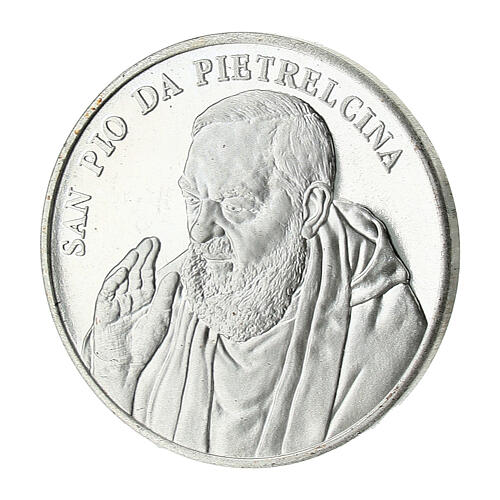 Commemorative Padre Pio Pocket Token Coin, 34 mm 1