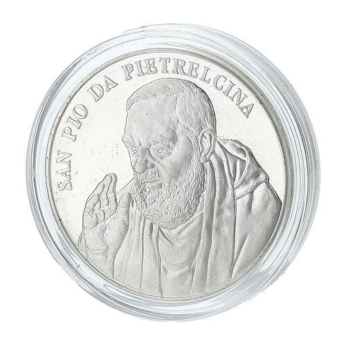 Commemorative Padre Pio Pocket Token Coin, 34 mm 3