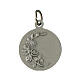 Medaglia Sacro Cuore di Gesù 18 mm ottone argentato s2