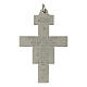 Crucifix de Saint-Damien en laiton argenté 6x4 cm s2