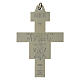 Silver-plated San Damiano Crucifix 8x6 cm brass s2