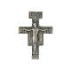 Cross-shaped pin, 1.2x0.8 in, silver-plated brass s1