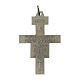 Crucifijo San Damián plateado 3x2 cm latón s2
