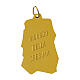 Medaglia dorata Cresima mitria, colomba e bastone vescovile 40 mm s2
