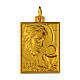 Medalha dourada Primeira Comunhão rosto de Jesus 30 mm s1