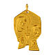 Medaglia Comunione dorata 37 mm s1