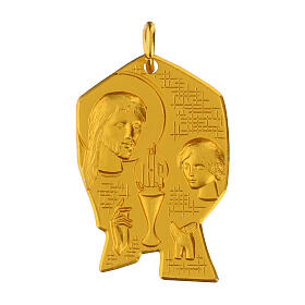 Golden First Communion Medal, 37 mm