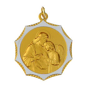 Medalha 32 mm Comunhão alumínio bicolor