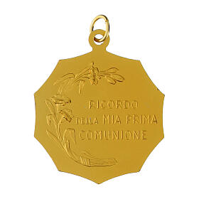 Medalha 32 mm Comunhão alumínio bicolor