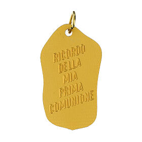 Gold-plated Communion medal, 1.4 in