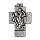 Medaglia zama Famiglia e San Cristoforo inglese 3x2 cm s1
