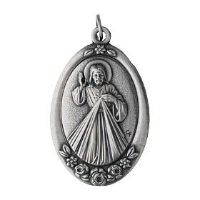 Divine Mercy and Our Lady Medjugorje medal zamak, 4x2 cm