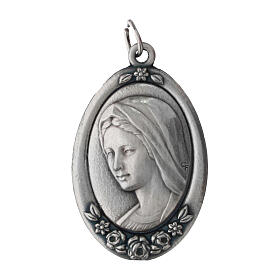 Divine Mercy and Our Lady Medjugorje medal zamak, 4x2 cm