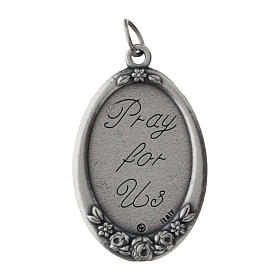 St. Christopher medal, English inscription, 1.3x0.9 in