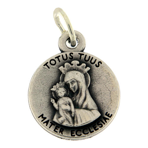 Medaille offizielles Jubiläumslogo 2025 mit Mater Ecclesiae 13 mm 2