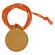 Collar Jubileo cuerda naranja y colgante madera olivo s3