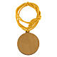 Collana Giubileo corda gialla e ciondolo legno ulivo Monastero Clarisse Albano Laziale s3