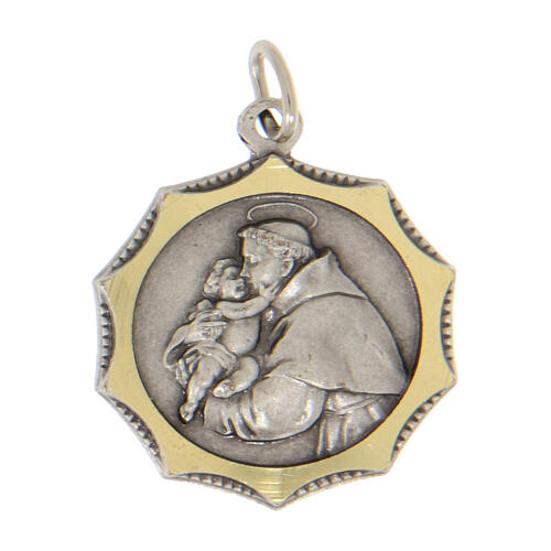 Medaglia Sant'Antonio 23 mm bicolore 1