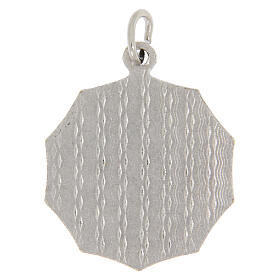 Médaille décagonale Sainte Thérèse bicolore 25 mm