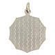 Medaglietta decagonale bicolore Lourdes 23x27 mm s2