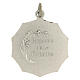 Medaglia in alpacca decagonale Cresima 32 mm s2