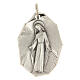 Medaglietta Madonna Miracolosa ottone argentato 28x31 mm s1