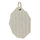 Medaglietta Madonna Miracolosa ottone argentato 28x31 mm s2