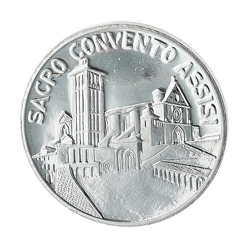 Coin of Saint Francis with case, 1.3 in | online sales on HOLYART.co.uk