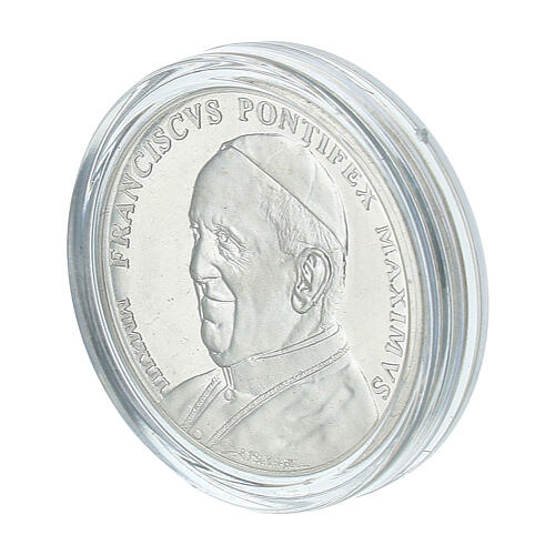 Moneta 34 mm Papa Francesco da collezione 3