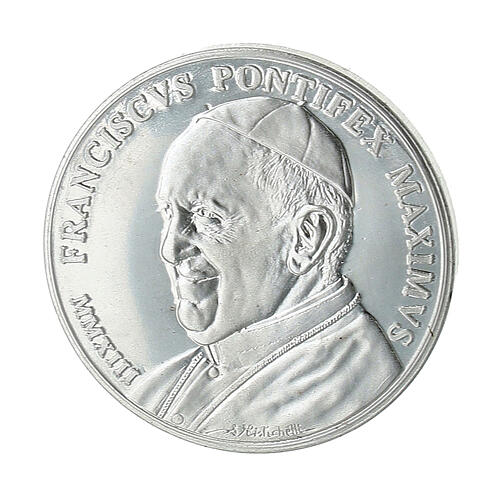 Moneta 34 mm Madonna di Loreto e Papa Francesco 1