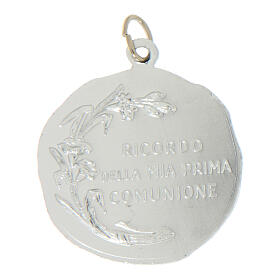 Runde versilberte Aluminium-Erstkommunion-Medaille 32 mm