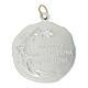 Medaglia Prima Comunione tonda alluminio argentato 32 mm s2