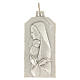 Virgin Mary with Child Medal 16x35 mm Silver-Plated Brass s1