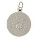 Medaglia Madonna Miracolosa 18 mm ottone argentato s2