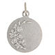 Medaglia Ecce Homo 18 mm argentata ottone s2