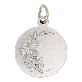 Medaglia Sant'Antonio ottone argentato 18 mm