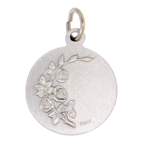 Medaglia Sant'Antonio ottone argentato 18 mm 2