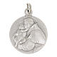 Medaglia Sant'Antonio ottone argentato 18 mm s1