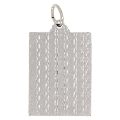 Medaglia rettangolare Sacro Cuore di Gesù 18x24 mm 2