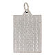 Medaglia rettangolare bicolore Madonna Miracolosa 18x24 mm s2