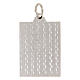 Medaglia Santa Rita rettangolare ottone bicolore 18x24 cm s2