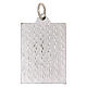 Medaglia rettangolare 18x24 mm San Francesco bicolore s2