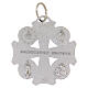 Medaglia croce smaltata Cresima con santi 30x29 mm s2