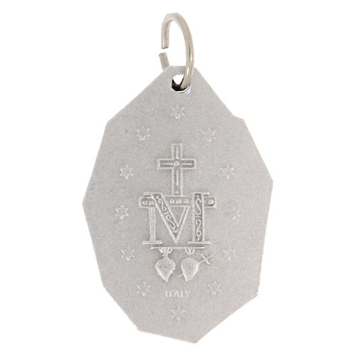 Medaglia Madonna Miracolosa argentata 31x22 cm 2