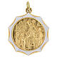 Medaglia 32 mm Cresima alluminio oro e argento s1
